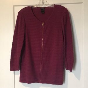 Full zip cardigan sweater